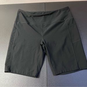 MONDETTA Performance And Luxury Black Biker Shorts W/ Pockets SZ 1X